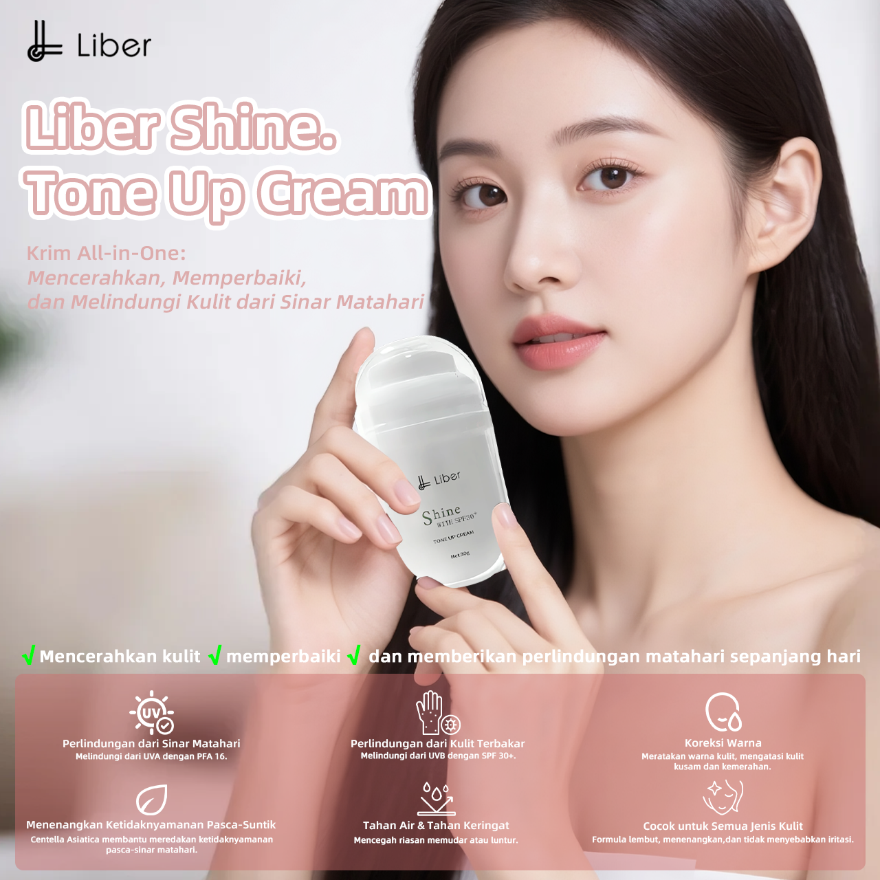 Liber Shine. Tone up Cream