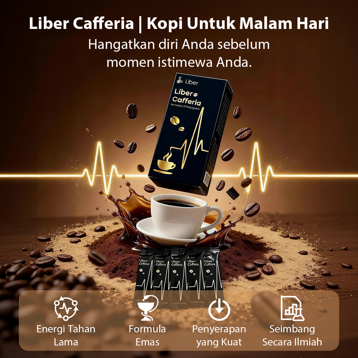 Liber Cafferia Men Energy Coffee｜Instant Coffee