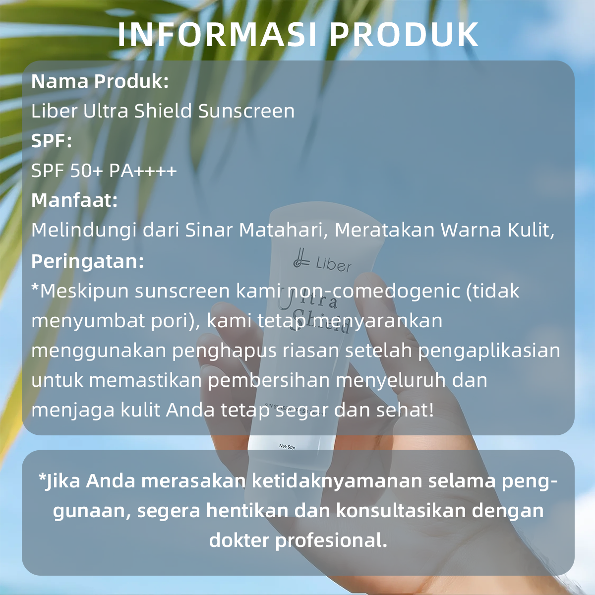 Liber Ultra Shield. Sunscreen