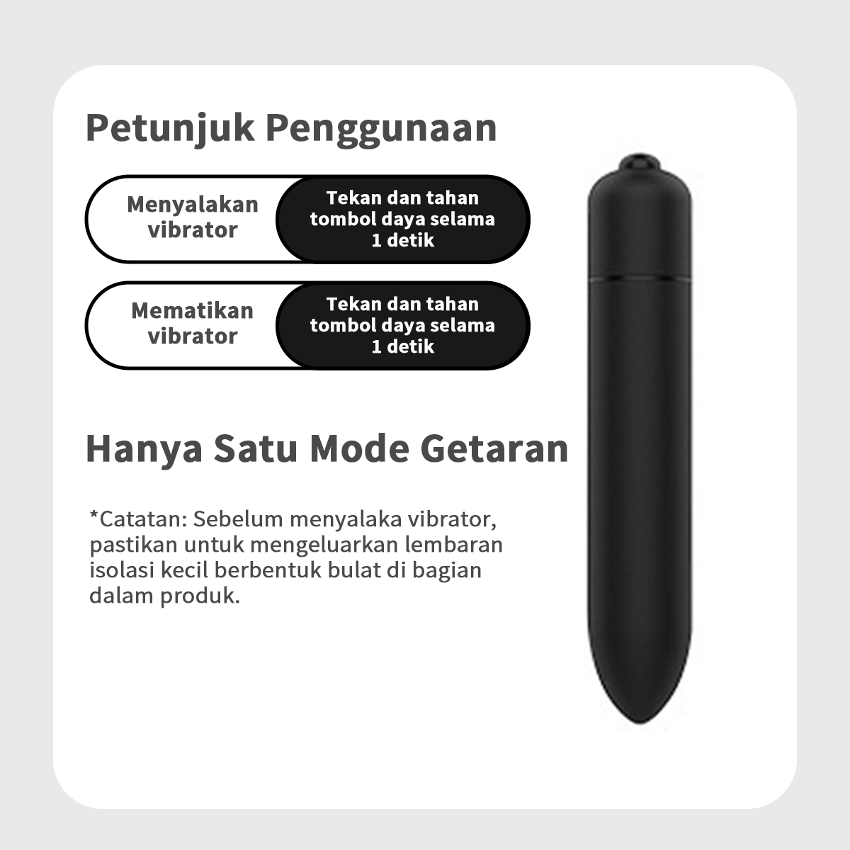 Therapeutic Massager Peluru Getaran Wanita