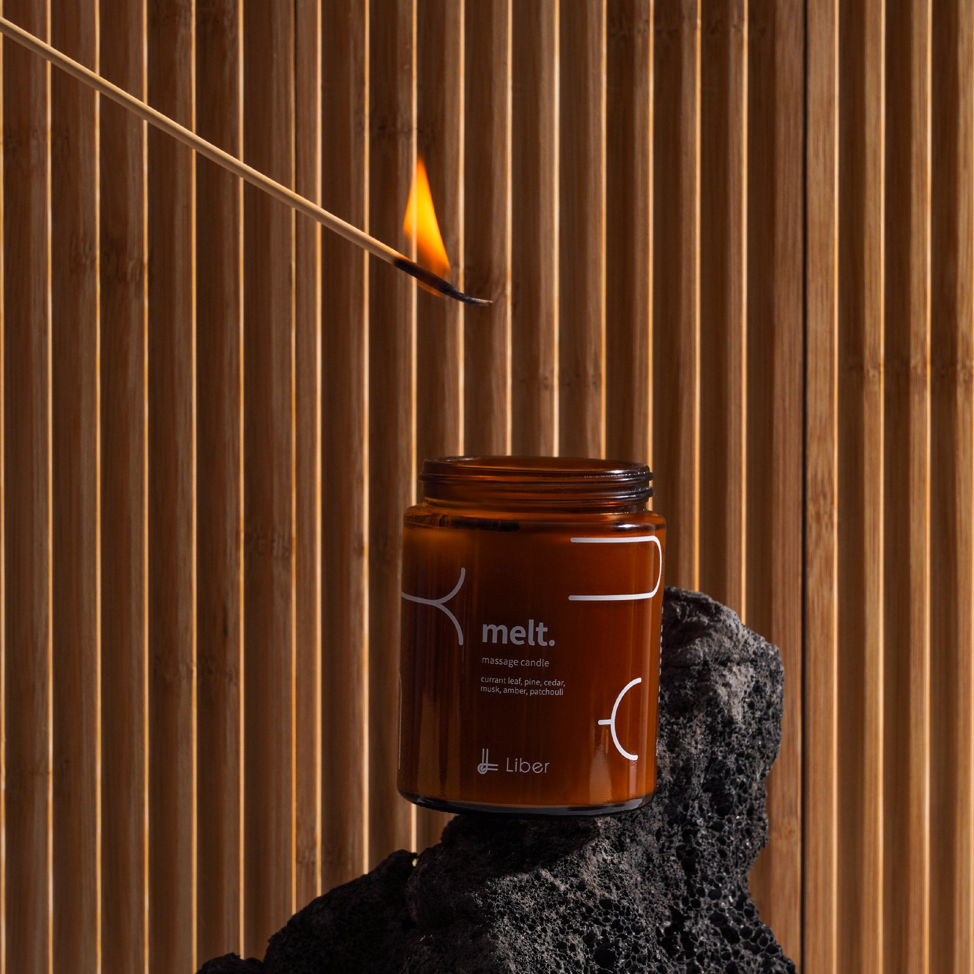 Liber melt. massage candle 120g