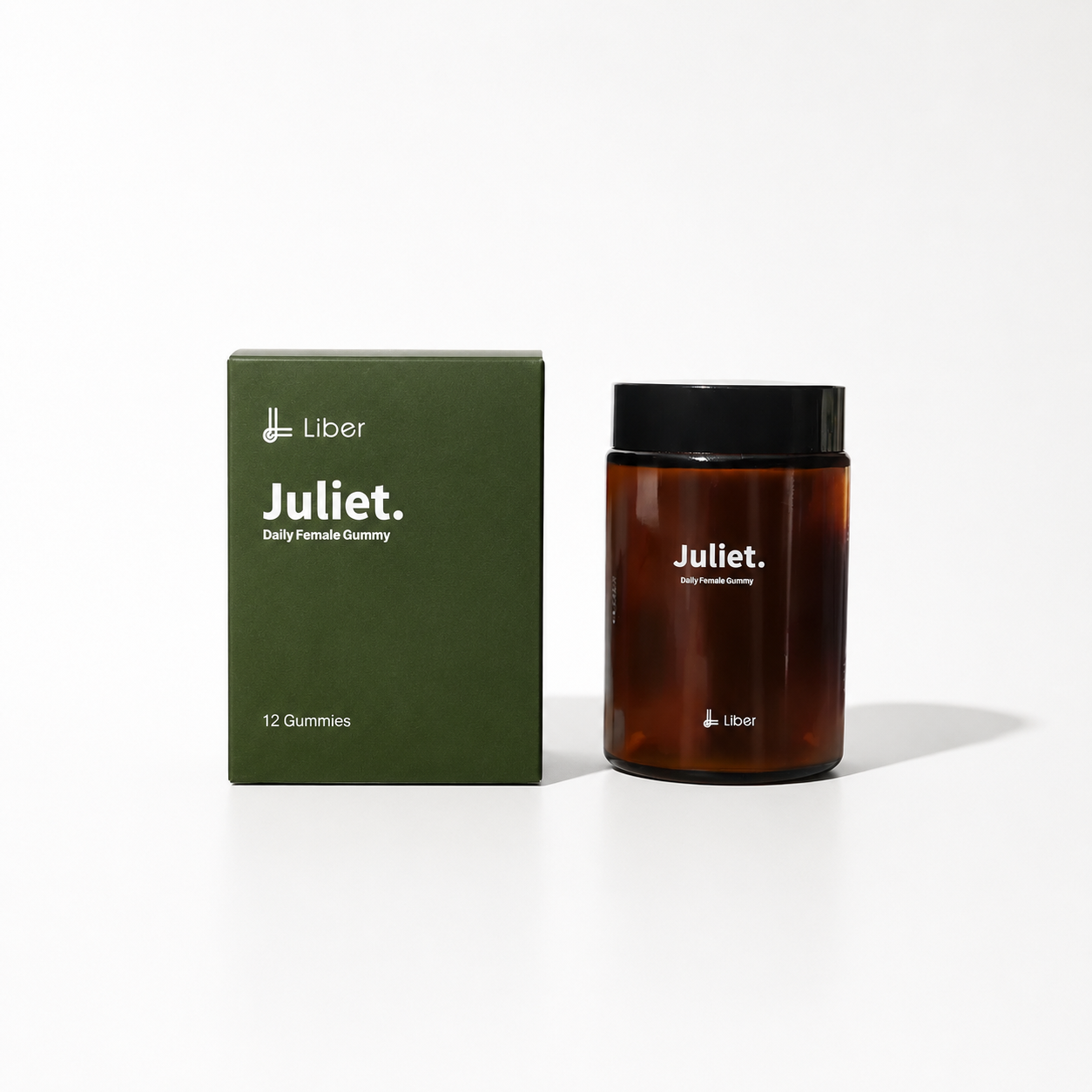 LIBER Juliet Women's Energy & Wellness Gummies – Low Sugar, 12 Gummies